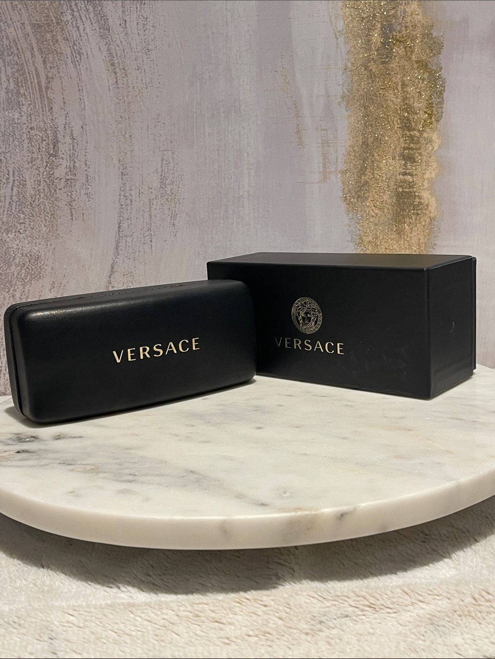 New Black VERSACE glasses case w/box ๐ - Picture 3 of 8